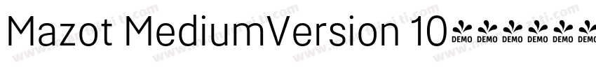 Mazot MediumVersion 10字体转换